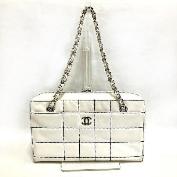 Chanel Choco Bar Wild Stitch Lambskin Shoulder Bag - Picture 1 of 9